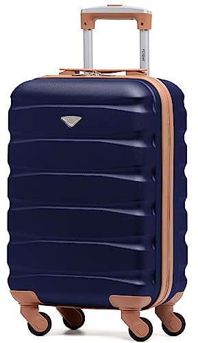 Flight Knight Cabin Suitcase 55x35x20, Carry On for Over 100 Airlines Like Ryanair, EasyJet, British Airways, Virgin Atlantic Lightweight Small Durable Cabin Bag, ABS Hard Shell, Hand Luggage