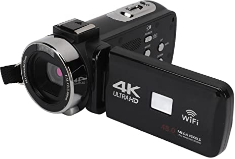4K Digitalkamera, 48MP 18X Digital Zoom 3.0 Zoll Touchscreen Kamera mit Fernbedienung, Unterstützt Selfie, Loop Recording, Bewegungserkennung USB Anschluss, WiFi Direktverbindung