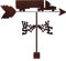 JESSAH Wetterfahne aus Metall, LKW, Wetterfahne aus Edelstahl, mit Rostschutzbeschichtung, Wetterfahne Messwerkzeuge für Garten, Terrasse, Hof, Ornament