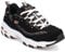 Skechers Damen D'lites Me-time Sneaker, Schwarz Rotgold, 37.5 EU