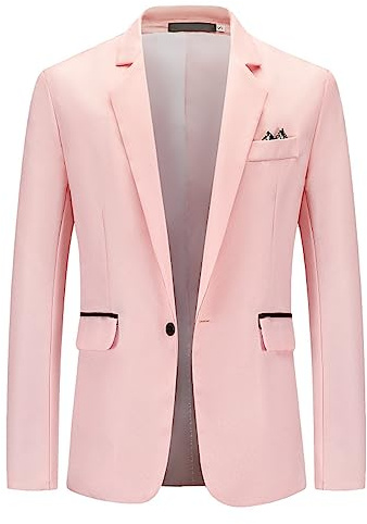 liaddkv _ Veste pour homme tendance sportive Vestes costume veste hommes gentleman vestes manteau mode smoking blazer hommes coupe slim un bouton veste de costume hommes blazer veste costume hommes