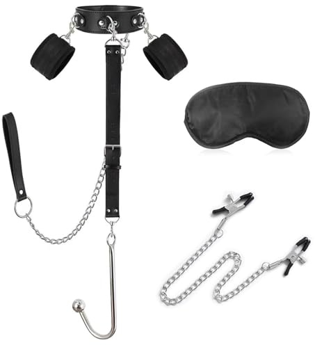 Manette BDSMJOY con gancio anale per sesso femminile, set di bondage duro per giocattoli BDSM, set di costrizione, giocattolo sessuale per coppie sesso estremo