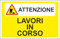 M-ITALY CARTELLO SEGNALETICO - LAVORI IN CORSO mod. 3 - Adesivo Extra Resistente, Pannello in Forex, Pannello In Alluminio (30x42, Alluminio)