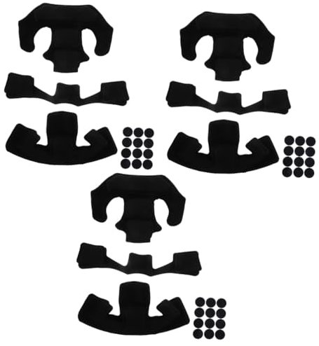 BESPORTBLE 3 Sätze Helmschwammfutter Fahrrad zubehör Reiten Schwammmatte Schutzpolster Beschichtung Generation Pads Flanell