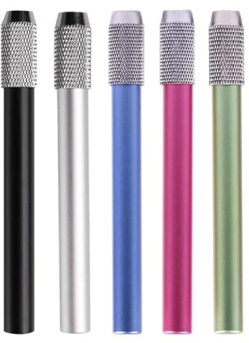 YHIJSR 5 Pezzi Prolunghe per Matite Estensori per Matite Strumento Regolabile Matite Alluminio Estensore Matite Strumento Allunga Matite Prolunghe Supporto Penna a Matita