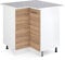 Vicco Eckschrank für Hausrat R-Line, Sonoma, 75.6 cm mit Tür, mit Arbeitsplatte