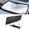 BFJXZA Parasol Parabrisas Coche para Seat MII Ibiza Leon Arona Ateca Tarraco Alhambra Ventana Delantera Parasol Paraguas Reflector Plegable Protección UV Aislamiento Térmico