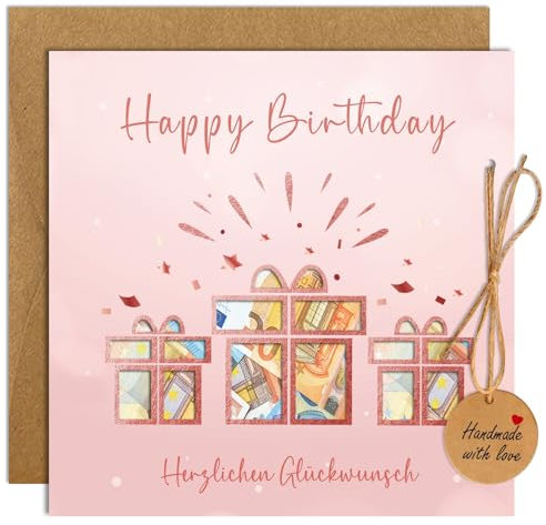 Geburtstagskarte Frau Geldgeschenke Verpackung, Geldgeschenke Geburtstag mit Umschläge, Geburtstagskarte Geldgeschenk Frau Mädchen, Geldkarte Geburtstag Geschenk Frauen
