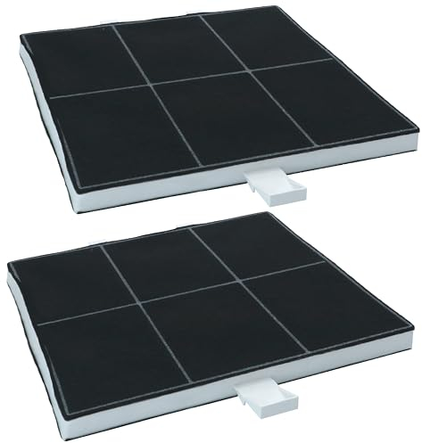 2 Stück Aktivkohlefilter Dunstabzugshaube 225 x 230 x 22 mm mit dem Originalcode 00360732 DHZ5186 LZ51851 Z5116X1 für Bosch für Balay für Siemens für Neff AA260112 für Gaggenau - ONIX TECH