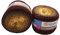 2 x 250g Ilkadim Export Flowers Bobbel Wolle Mehrfarbig, 55% Baumwolle, 500g Bobble Strickwolle mit Farbverlauf (braun beige creme 284)