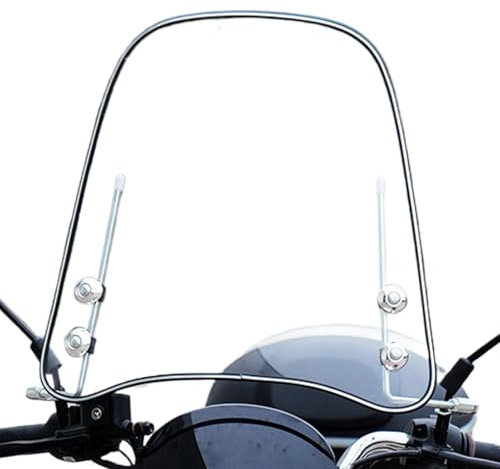 Motorrad Windschutzscheibe, Motorrad Windabweiser, Windschild Spoiler Für Motorräder Roller, Bruchsicheres, Winddichtes, Kältefestes