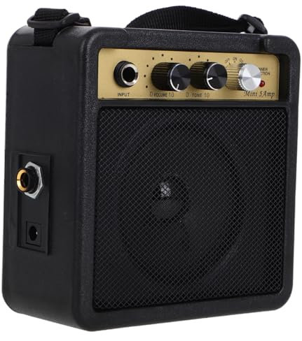 Tofficu Amplificatore Per Chitarra Piccolo Amplificatore Valvole Per Chitarra Elettrica Regolatore Di Effetti Sonori Connessioni Multiple Per Pratica e Piccole Esibizioni
