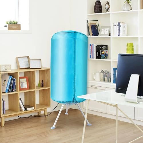 Gr8 Home Electric Heated Airer Pod Clothes Dryer Drying Tripod Laundry Garments Stand Hanging Rack With Zipper Cover