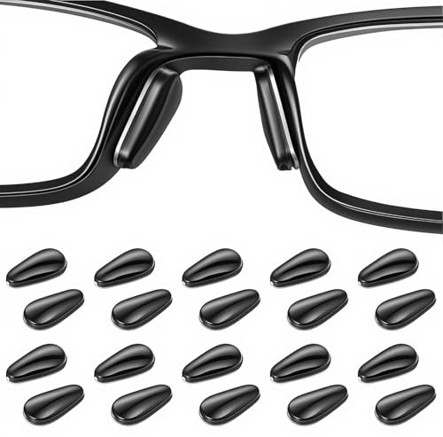 Mabor 10 Pairs Silicone Non Slip Nose Pads for Glasses, Anti-Allergy Nose Grips for Eyeglasses & Sunglasses