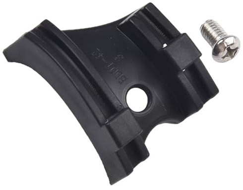 Lagomloot Road Bike Bottom Bracket Cable Guide, Plastic Wire Routing Holder with M5 Screw for Frame Undercarriage, Black 40mm x 30mm