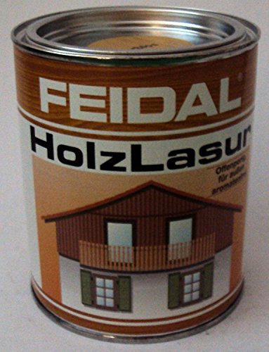 Feidal Holzlasur v. Fachhandel / Holzschutzlasur 2 in 1 schützt vor Moos u. Schimmelbefall / Farbton farblos, 2,5 L / Speziallasur äußerst wetter- und lichtbeständig,- stark wasserabweisend (mit Abperleffekt)