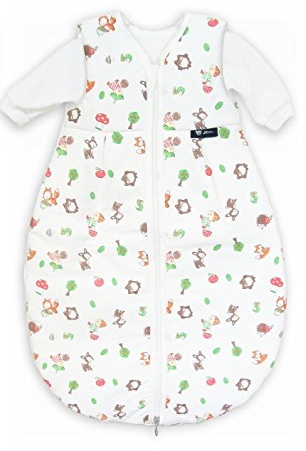 Alvi Kombi-Schlafsack 70 cm/Baby-Schlafsack 2-teilig, Design:Waldfreunde 264-1