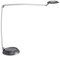 MAUL LED Tischleuchte MAULspace | Dimmbare Tischlampe aus Aluminium | Moderne Schreibtischlampe mit 46 cm Höhe, 2080 Lux und 691 Lumen | 5 Stufen Dimmer für anpassbare Helligkeit | Silber