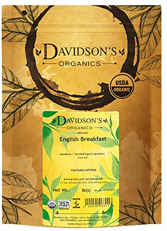 Davidson's Organics, English Breakfast, Loose Leaf Tea, 16-Ounce Bag