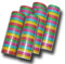 Luftschlangen bunt gestreift 6er-Set - Perfekt für Fasching, Karneval, Silvester, Geburtstag, Kindergeburtstag - 6 Rollen à 20 Röllchen, 4 m Länge, Made in Austria, schwer entflammbar