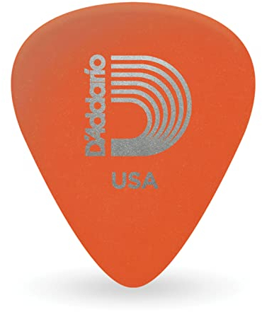 Planet Waves 1DOR2-100 Picks Duralin Picks Orange 100 Picks Standard Shape in Light