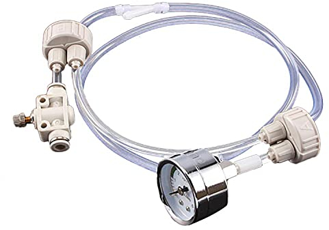 ZJchao 1Set CO2-Generator-System-Kit mit Manometer, DIY Aquarium Pflanzentank CO2-System Pro Tube Valve Gauge Bottle Cap Kit
