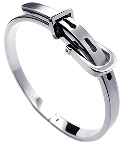KONOV Schmuck Damen Armband, Edelstahl Armreif, Silber