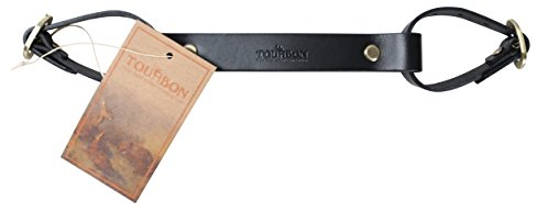 TOURBON Vintage Leder Bike Pack Zubehör Fahrrad Lift Rahmen Griff Lifter Casual Dunkelbraun (schwarz)