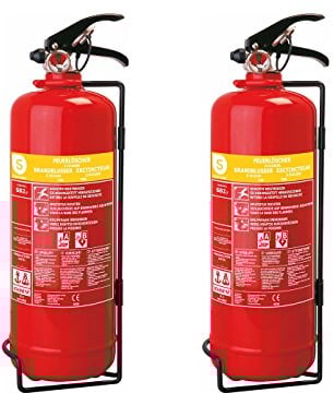 SMARTWARES Lot de 2 l Facile d'extincteur à Mousse, feuerklassen a, b, de Lutte sB2SW Contre l'incendie