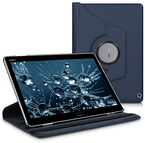 kwmobile Schutzhülle kompatibel mit Huawei MediaPad M3 Lite 10 - Hülle 360° Tablet Cover Case Dunkelblau