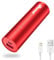 BONAI Portable Phone Charger, 5800mAh Power Bank External Backup Battery Pack, Compatible with iPhone, iPad, Samsung, Huawei and More- Red (Charging Cable Included)