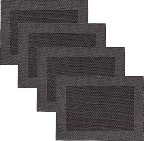 Erwin Müller Tischset Lissabon 4er-Pack abwaschbar grau Größe 33x45 cm