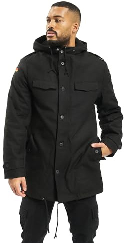 Brandit BW Parka Flag, Color: black, Size: 60