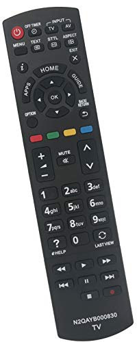ALLIMITY N 2 QAYB 000830 Remote Control Replace for Panasonic Viera LCD TV TX-24AS500E TX-32AS500E TX-32AS600E TX-32ASX603 TX-39AS600Y TX-42AS500E TX-42ASW604 TX-50AS500E TX-50AS520Y