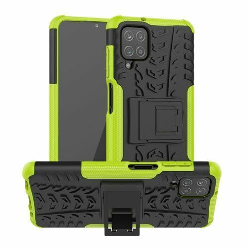 Handy Tasche Kompatibel mit Samsung Galaxy A20s | Case Panzer Hülle Cover Schutzhülle Etui Bumper für Galaxy A20s | Grün