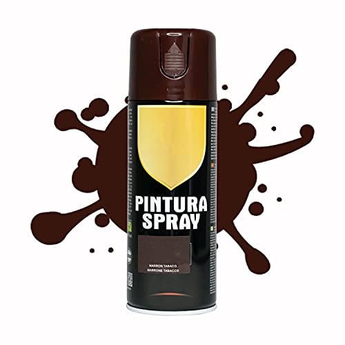 Pintura Spray 400ml para Metal/Madera/Plástico (Marron Tabaco, 1 Bote)