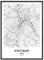 JUNOMI® Stuttgart Poster DIN A2 Schwarz Weiss, DIN A2 Wohnzimmer Deko, Modernes Wandbild, Stuttgart Bild, Wandbild ohne Rahmen, Stadtplan Poster