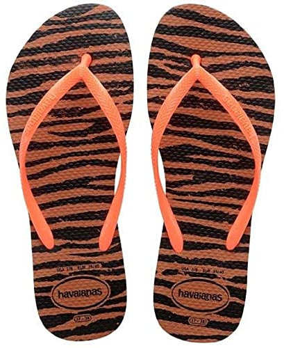 Havaianas Slim Animals, Infradito Donna, Multicolore (Ruggine/Arancia), 37/38 EU