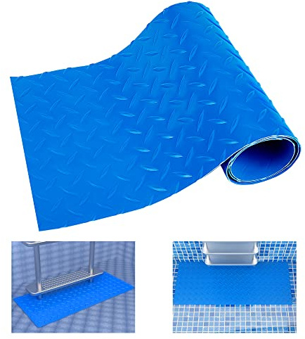 DECOHS Schwimmbadleitermatte – 22,9 x 89,9 cm, rutschfeste Pool-Stufenunterlage, mittlere Schwimmbadmatte, Sicherheitsauskleidung für Schwimmbadauskleidung und Treppen