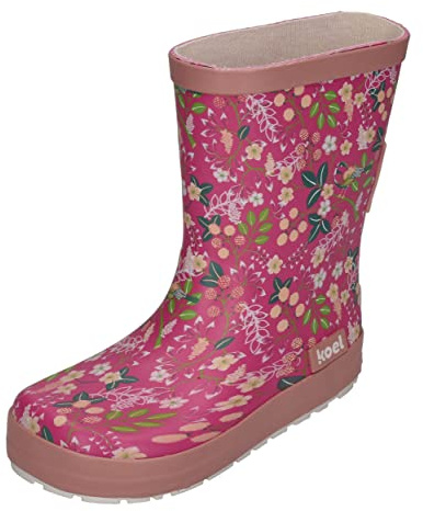 KOEL Barefoot Gummistiefel Wellie Bare Print Flowers Fuchsia, Größe:32 EU