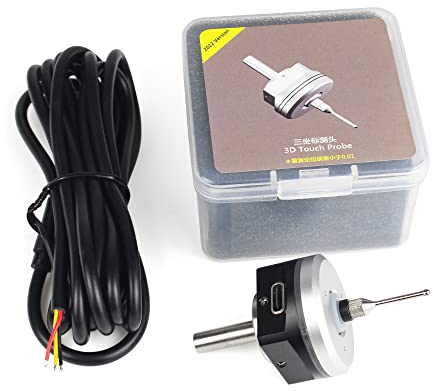 CNCTOPBAOS 3D-Touch-Sonden-Kantenfinder zum Finden von Desktop-Center, V5 NPN NO CNC 3D-Kantenfinder mit Spitze, wasserdichte Anti-Roll-CNC-Sonde, kompatibel mit Mach3, für GRBL CNC-Fräsmaschine
