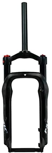 HSQMA Fat Bike Fork 20 Zoll BMX E-Bike Federgabel 110 Mm Travel Air Fork for 4.0 Tire Beach Snow 1-1/8 QR 9 Mm Manual Lockout (Color : Matte Black)