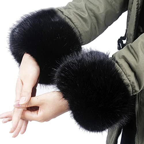 Pelz-Handgelenkmanschetten | Winterstiefelmanschetten warmes Band für Frauen | Winter Must Have Furry Bands Armwärmer für Frauen, Mädchen