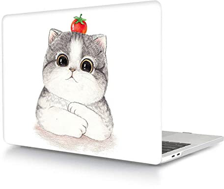 Custodia per Nuovo Macbook Air 13,6 pollici 2022 Pubblicazione Modello A2681 con Liquid display Retina e Touch ID, Copertina Rigida in Plastica Protettiva, gatto