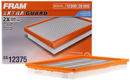 Extra Guard CA12375 Flexible Replacement Engine Air Filter for Select Ram 1500 Models, Provides Up to 12 Months or 12,000 Miles Filter Protection