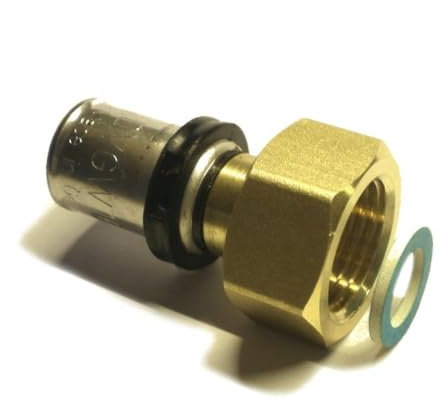 Sanpro THPRESS Pressfitting Verschraubung mit IG Überwurfmutter, Größe 26x3 - Gewinde 1'