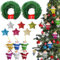 TYXHXTF 2 PCS 5,5m Weihnachtsgirlande Tannengirlande, Girlande Weihnachten Künstliche, Weihnachtsdeko für Innen und Außen Weihnachtsdekoration