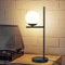 ZMH Tischlampe Wohnzimmer Industrial Nachttischlampe - Schwarz E27 Tischleuchte Modern Glas Design Nachttischleuchte Vintage Retro Tischlicht mit 1,5M Kabel für Schlafzimmer Kinderzimmer Büro