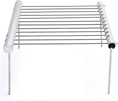 Parrilla de Gas Parrilla de barbacoa portátil de acero inoxidable Parrilla de barbacoa plegable Mini Parrilla de barbacoa de bolsillo Accesorios de barbacoa par