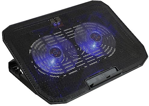 Veemoon 1 Pc Refroidisseur pour Ordinateur Portable Ventilateur Socle réglable Grille de Refroidissement Grille Refroidissement radiateur treteaux reglables USB dissipateur de Chaleur Base
